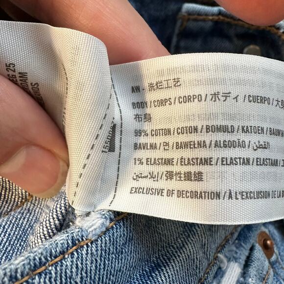 Abercrombie & Fitch The Crop Wide Leg Ultra High Rise Jeans 26 or 2 - Picture 8 of 13